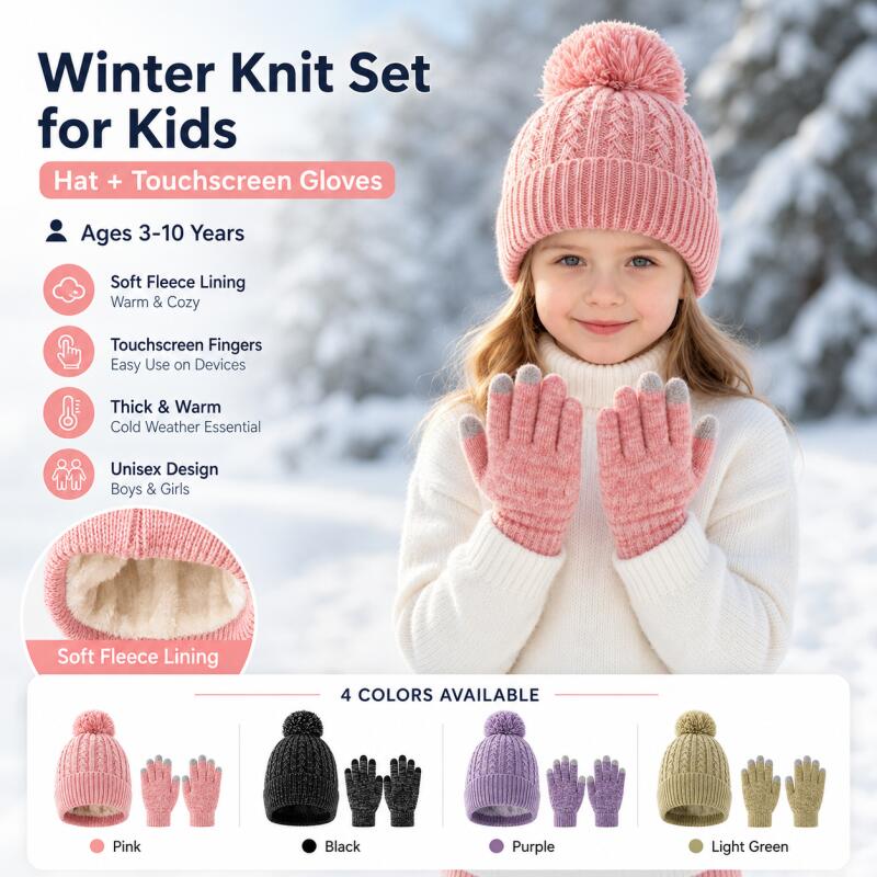 Kids Winter Knit Hat Touchscre - Touch Screen Gloves review and price