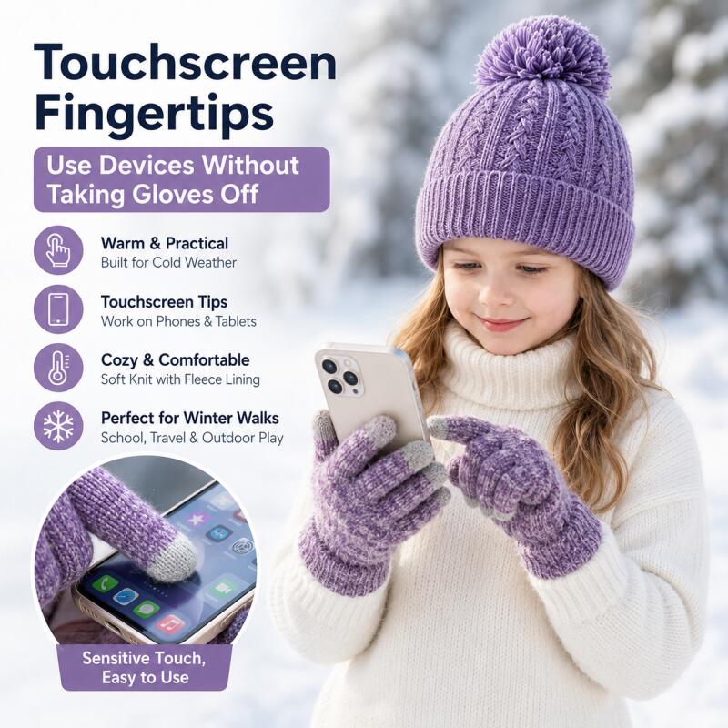 Kids Winter Knit Hat Touchscre - Touch Screen Gloves review and price