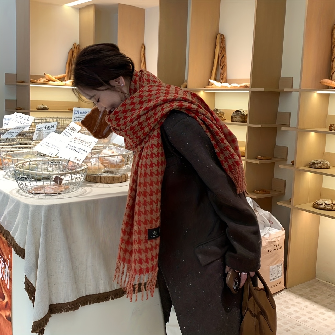 FANGSIGE Exquisite Hundred Tow - Wool Scarf Men review and price