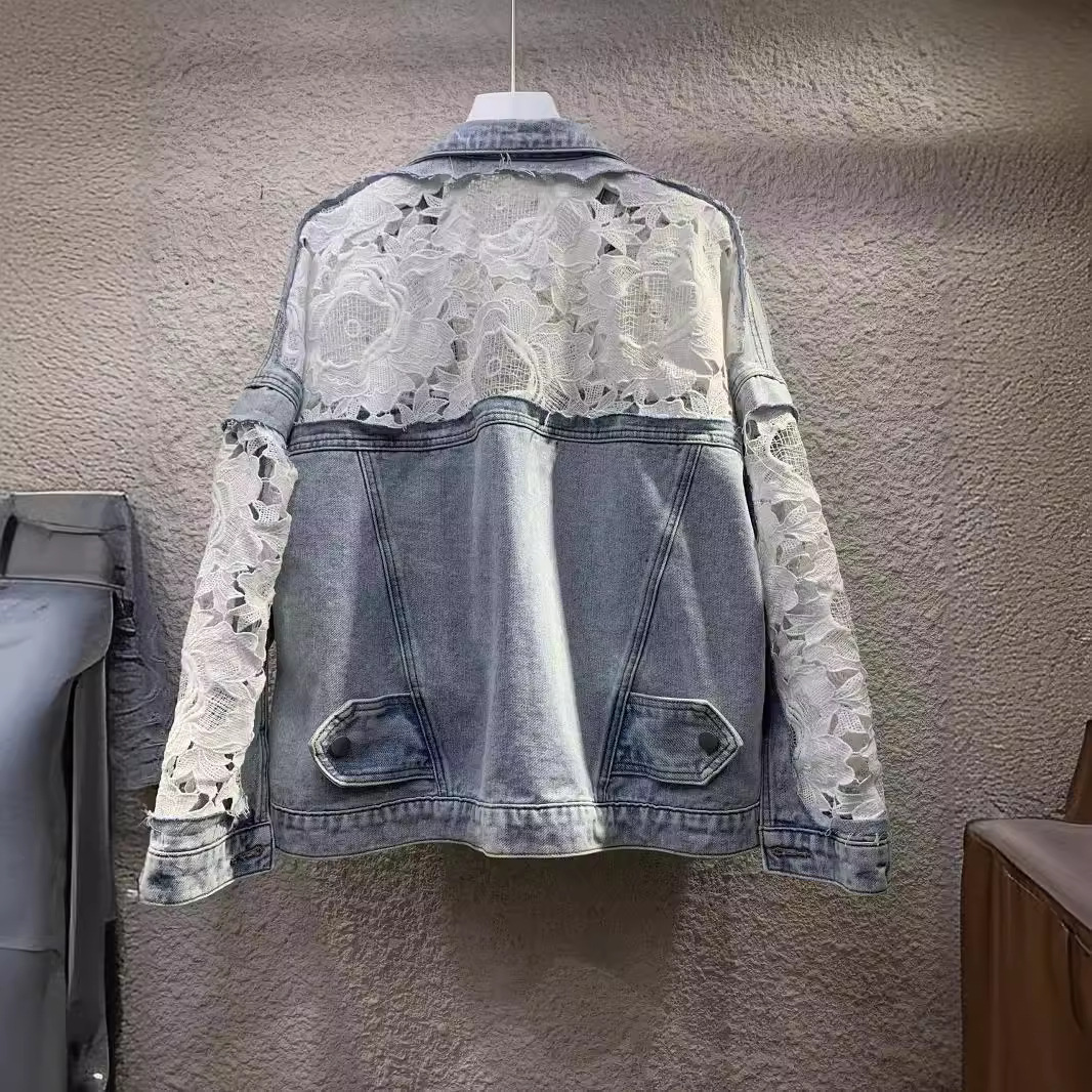 Spliced Embroidery Jacket Wome - Down Jacket Packable review and price
